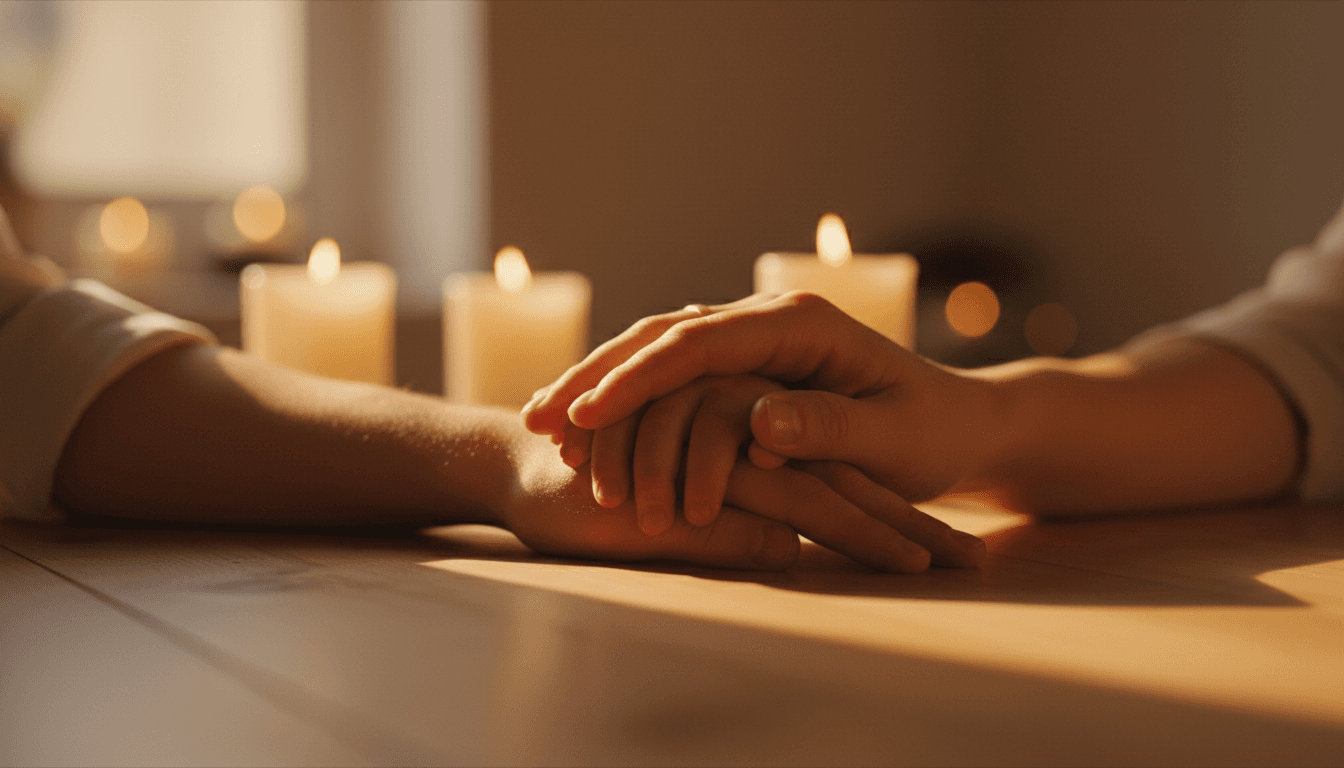 Family hands together representing life insurance protection